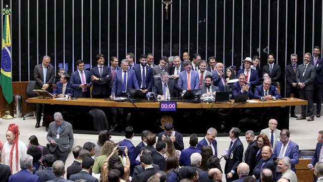 Sessão da Câmara que aprovou a regulamentação da Reforma Tributária. Foto: Bruno Spada/Câmara dos deputados 